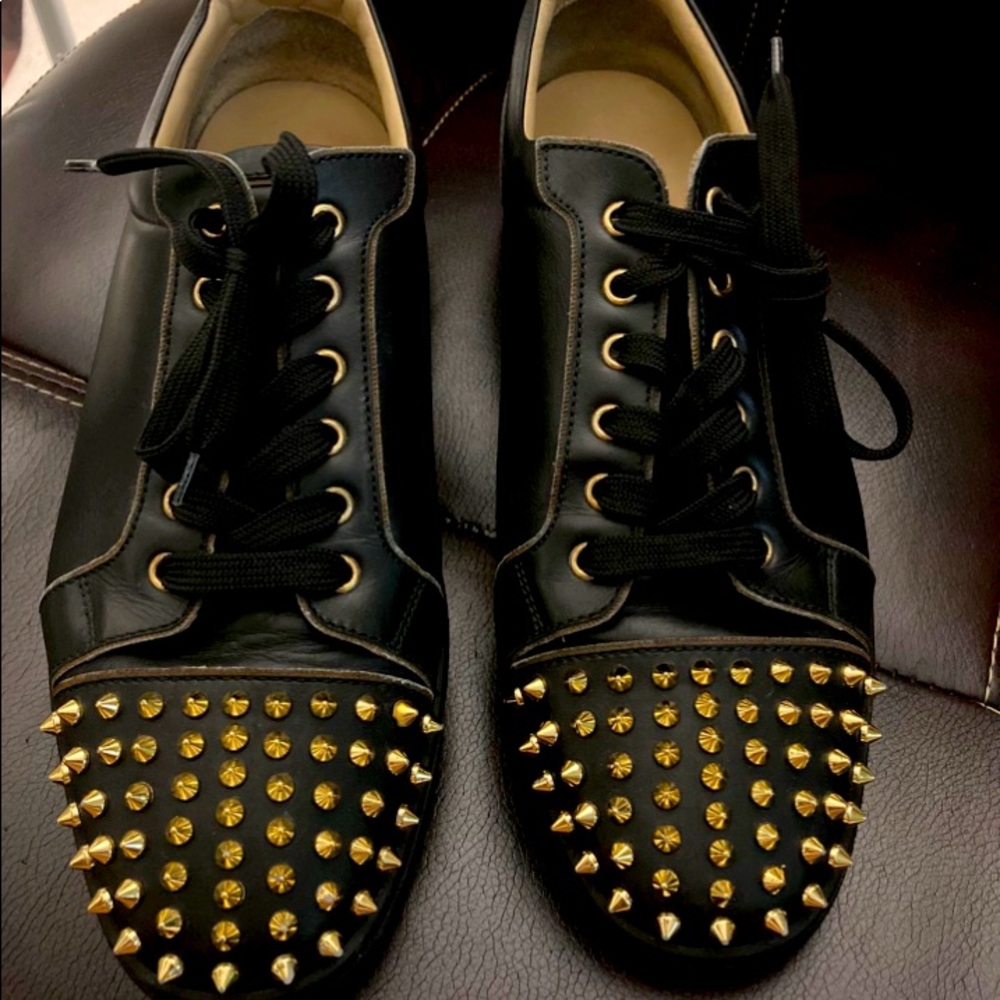Christian Louboutin Men's shoes, Black/Red size 11 US (EUR 45).
